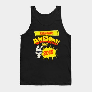 Redefining Awesome Since 2013 Kids Bunny Birth Year Tank Top